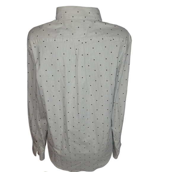 Old Navy Beige Button Up Slim Fit Shirt L - Picture 3 of 4